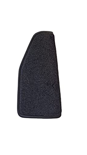 Tapis Protection Repose-Pieds Fiat 500 (2007) Noir - Sur Mesure Qualité Italienne