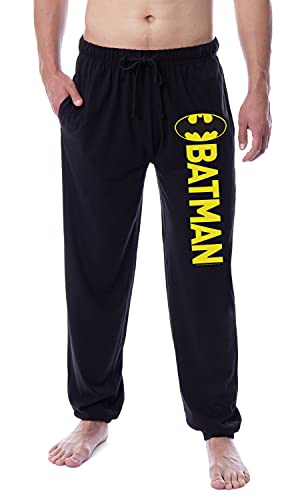 DC Comics Men's Batman Classic Bat Logo Sleep Jogger Pajama Pants