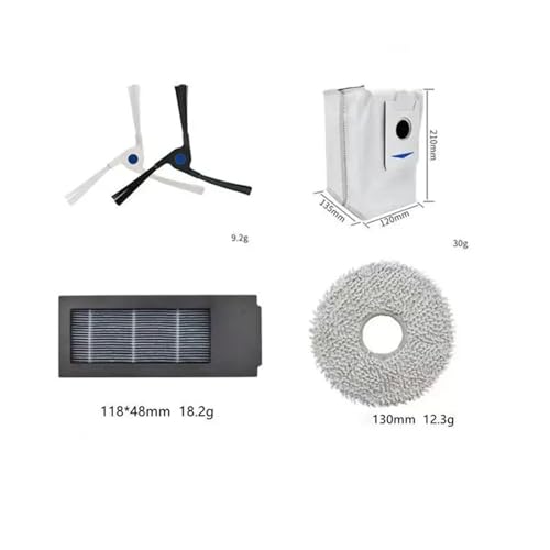 Kit accessoires pour Ecovacs Deebot X2 Omni avec brosses et filtres Hepa - 4
