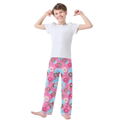 Colorful Sweet Donuts Boys Pajama Pants Pajama Bottoms Soft Sleep Pjs Lounge Pants M2