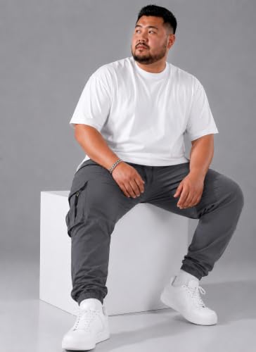 Image of INKKR Men Plus Size Cargo Pants || Plus Cargo Pants Cotton || 2XL-6XL