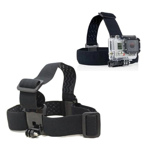 Image of HeadStrap Mount with Screw & Mobile Holder Compatible with All Smart Phones Go pro Hero 9 /8 /7 /6,SJCAM, Yi, & Other Action Cameras (Headstrap Mount)