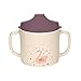 Lässig Tazza Sippy per Bambini con Manico e Coperchio Rimovibile, Senza Melamina, BPA, Lavabile in Lavastoviglie Microonde/Sippy Cup Little Water Swan, Rosa, 150 Millilitri