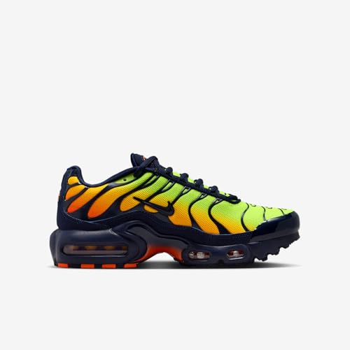Nike Air Max Plus Big Kids' Shoes (Lemon Venom/Hyper Crimson/Laser Orange/Blackened Blue)3