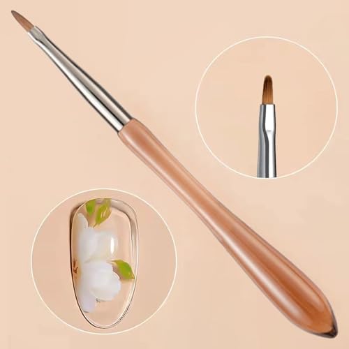 Image of Acrylic Nail Brush, Nail Art Brushes Daisy Pen - Versatile Nail Drawing Pen for Petals, Leaves, Flowers Nails Art Designs Tool for DIY Salon