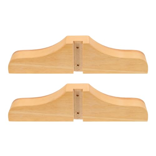 iplusmile 2 Piezas Base de Madera para Divisor de Habitaciones Estilo Japonés, Soporte Resistente y Versátil para Paneles Separadores en Oficina y Hogar