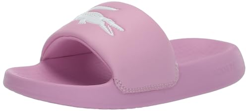 Lacoste Enfants, Unisexes Juniors' Serve Slide Coulissant, PNK WHT, 3 Big Kid