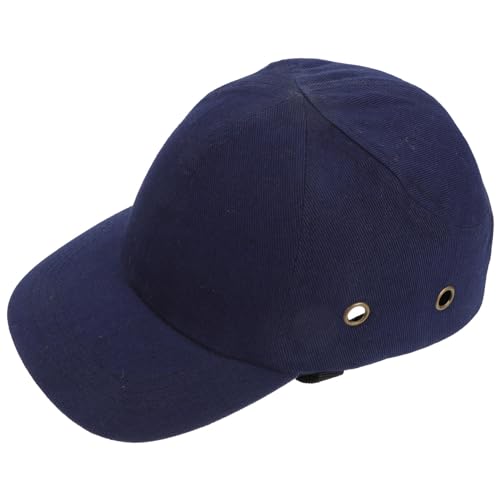 Angoily Berretto Antiurto Da Baseball Struttura Rigida in Abs, Cappello Di Sicurezza Regolabile Traspirante Per Lavoro e Attività Outdoor Uomo e Donna, Protezione Testa Leggera Blu