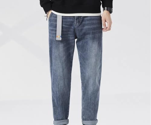 Jeans Pants Trouser Denim Spring and Autumn Versatile Nine Point Cowboy Men's Micro Loose Casual Cone Shaped3