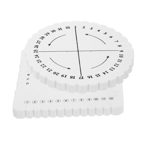 Beatifufu 32-Piece Braiding Disk Set Cord Weaving Plate for Jewelry Making Braided Yarn Plaited Bracelet Cords Handmade Weaving Tool