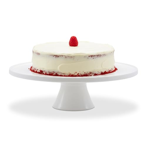 Relaxdays Etagere mit Fuß, Keramik, HxD:10x32cm, Servierplatte für...