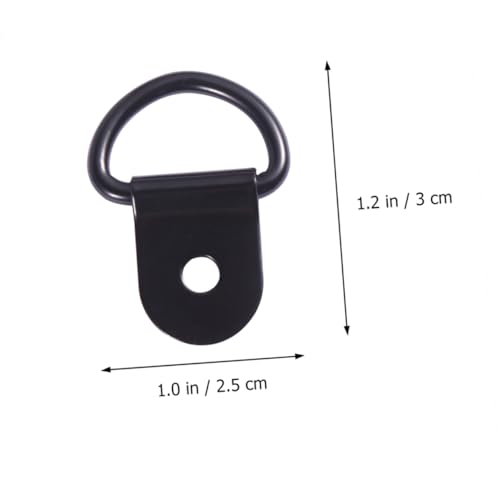 Image of Housoutil 24pcs D-Ring Picture Frame Hooks Wall Decor for Hanging Pictures Rust-Proof Iron Stainless Steel