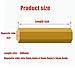 Brass Hexagon Rods Bar Length 500mm H59 Hardware Solid Brass Hex Rod for Making Industry Mould DIY(4mm*500mm)