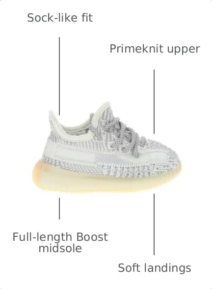 Image of adidas Yeezy Boost 350 V2 Slip-On Sneaker - Comfort Slip Shoe Design, Lightweight Lace Sneaker, Durable Traction Rubber Shoe