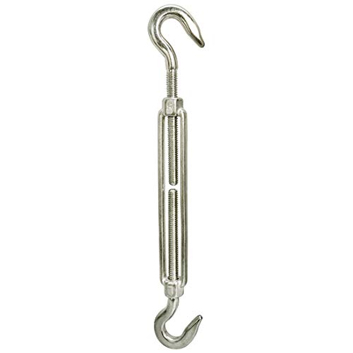 MH GLOBAL 5 PC 316 Stainless Steel Hook Hook Turnbuckle Swivel Lift 1/4'' x 4'' miniatura 2