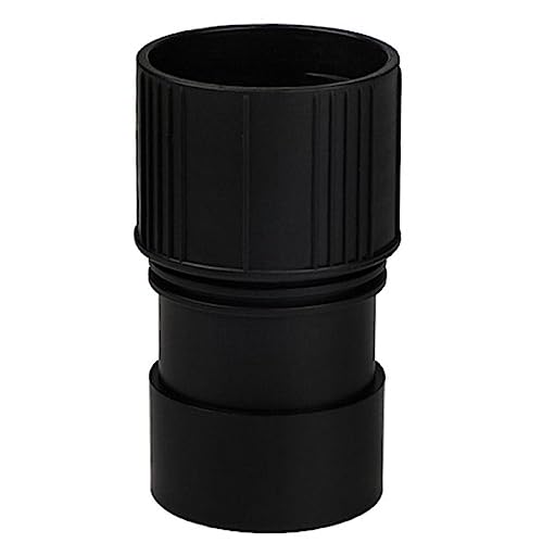 LIUASMUE Adaptateur universel de tuyau d'aspirateur industriel 40 mm à 48 mm Adaptateur de port de tuyau d'aspirateur Noir