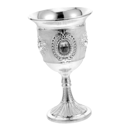 ZUNOXAZ Copa de Vino Pequeña Europeo Retro Cáliz Decorativo de para Hogar Bar y Restaurante Diseño Único y Artesanal Multifuncional para Bebidas Variadas