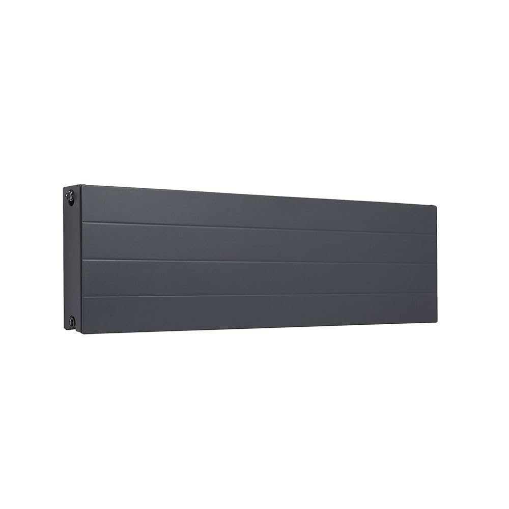 Milano Anthracite Alora Type 22 Horizontal Double Panel Convector Radiator - 400Mm X 1400Mm