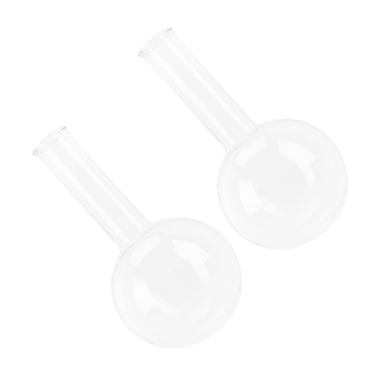 SOLUSTRE 2pcs Round Bottom Flask for Laboratory Science Test Mini Flask Blue Color