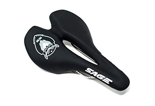 Sage Beccus Bike Saddle | Titanium Rails Bicycle Comfort Cushion Seat | Mountain