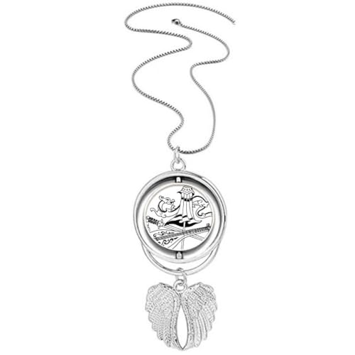 Collier dragon chinois et ailes d'ange, le cadeau symbolique idéal pour un proche
