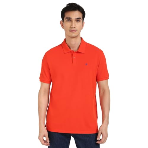 Image of Solid Regular fit Cotton Polo t-Shirt