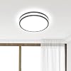 Onforu Deckenlampe 18W, LED Deckenleuchte IP54 Wasserdicht, 1800LM 6000K Kaltweiß Badezimmer Lampe, CRI über 90 Küchenlampe für Bad Wohnzimmer Schlafzimmer Küche, Rund Ø24cm