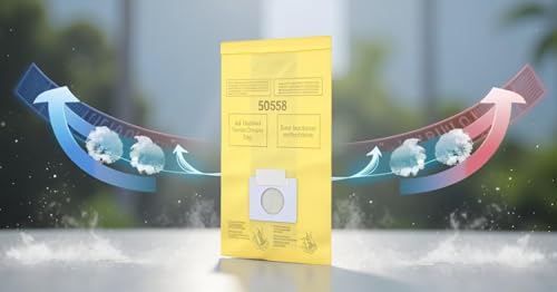 Envirocare Premium Replacement Multi-layer Micro Filtration Vacuum Bags Compatible with Kenmore Canister Vacuums Type C/Q. 5055, 50557 and 50558 Panasonic Type C-5, 27 pack
