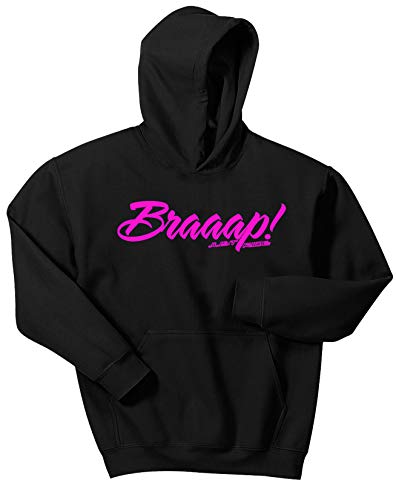 Just Ride BRAAAP Youth Hoodie Sweat Shirt Motocross Number Plate Custom Personalized