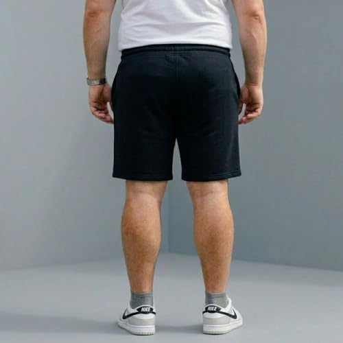 Image of Khakey The Men's Cotton Short for Men | Knee Length Plus Size Shorts for Men | Mens Regular Fit Cotton Lounge & Casual Short's | Soft Fabric (XXL, 3XL, 4XL, 5XL, 6XL, 7XL, 8XL)