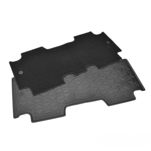 シエンタ 2022(R4).8 - MXPL1#G MXPC10G型 5人乗り用 3D デュアルマット ラバー 2列目 3Dマット+フロアマット ブラック カスタム レジャー 防水 防汚 防傷