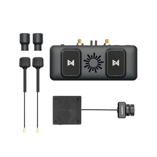 JLANDA CADDX Walksnail para Avatar FPV VRX con 1S/para Nano/Pro Kit Lente de cámara 4KM de Distancia HDMI 1080P/60FPS para FPV Piezas de Recambio de Drones RC (Color : with Pro Kit Dual)