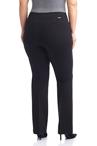 Image of Rekucci Curvy Woman Secret Figure Knit Bootcut Plus Size Pant w /Tummy Control