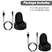 Emilydeals Gear S3 Charger, Gear S3 Smart Watch Charging Cradle Dock for Samsung Gear S3 Classic/Frontier Smart Watch (2-Pack)