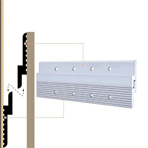 Image of Cleat Picture Hanger 6 Pcs Hardware Kit for Hanging Plywood Picture Hooks, Wall Bracket Hardware Kit Aluminum Z Bar Hangers(2 Hole)