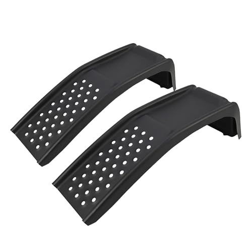 2-Pack 6500 lbs Heavy Duty Car Ramps | Durable Solid Steel Ramps Set for Safe Loading and Unloading