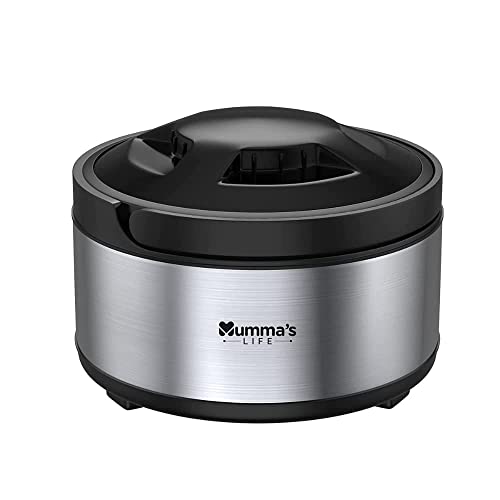 Mumma’s Life Thermoware Casserole for Roti Hot Case | Stainless Steel Double Wall Insulated Hot Pot with Lid – 1500ml Hot Box for Chapati, Meals & Curries (Set of 1) Mumma’s Life Thermoware Casserole for Roti Hot Case | Stainless Steel Double Wall Insulated Hot Pot with Lid – 1500ml Hot Box for Chapati, Meals & Curries (Set of 1)