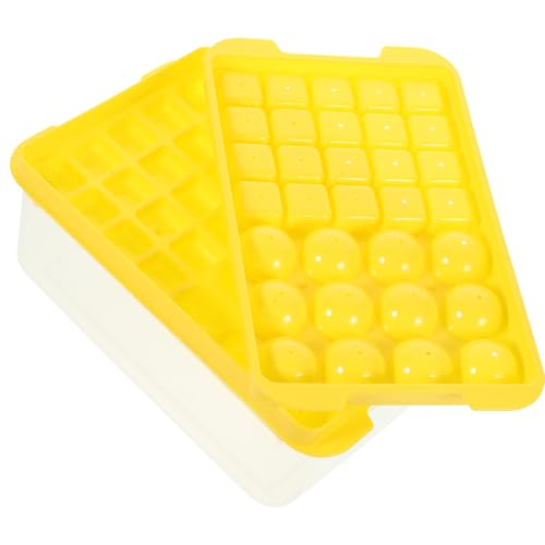 Set de bandejas para cubitos de hielo de silicona con tapa y cucharón miniatura 1