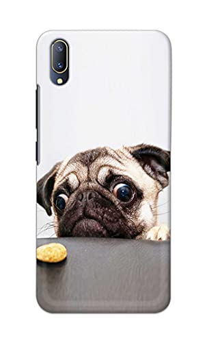 Image of PRINTFIDAA� Printed Hard Back Cover Case for Vivo V11 Pro Back Cover (Pug Dog) -2808