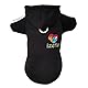 Izefia Hund Hoodie Kleidung Fleece Pullover Winter Sweatshirt Warme Baumwollschleife Basic für Kleine Welpen Katze Schwarz S