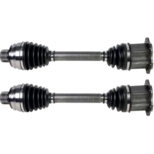 CV Axle Front, CV Joint Axle Drive Shaft Replacement Constant Velocity Half-Shaft Assemblies Pair for Audi A...