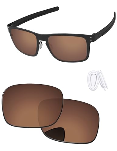 Image of Replacement Lenses & Nose Pieces for Oakley Holbrook Metal OO4123 55mm - Precision Fit, UV Block & Impact Resistant