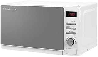 Russell Hobbs RHM2079A 20 L 800 W White Digital Solo Microwave with 5 Power Levels, Automatic Defrost, 8 Auto Cook Menus, Clock & Timer, Easy Clean