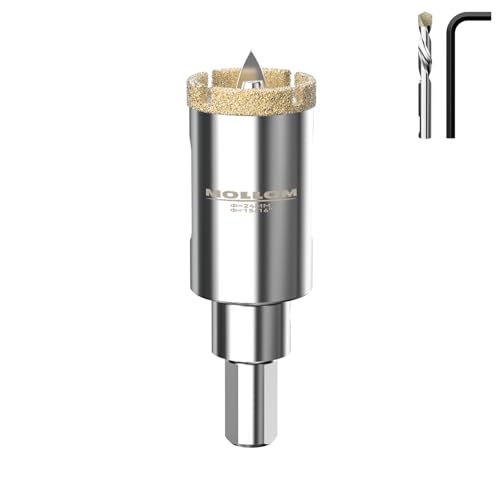 Image of MOLLOM 15 /16 inch (24mm) Diamond Hole Saw with 2 Pilot Drill Bit
