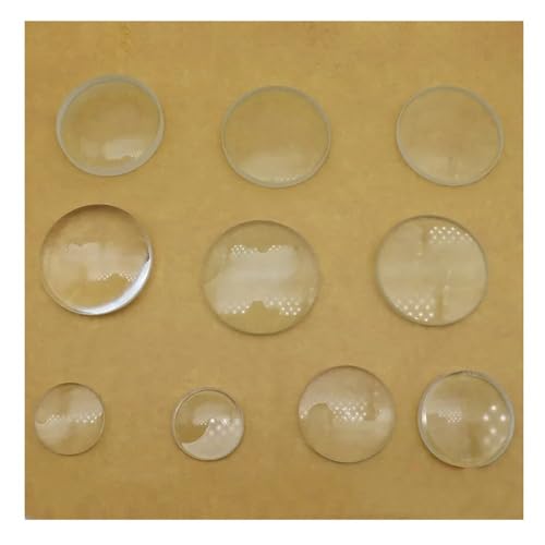 Microscope 30mm 40mm 50mm Glass Double Convex Concave Glass Lens Focal Length 50mm 75mm 100mm 150 mm 300mm Optics DIY Projector(Biconvex D50 F100)