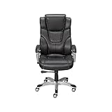 STAPLES 937975 Baird Bonded Leather Managers Chair Black