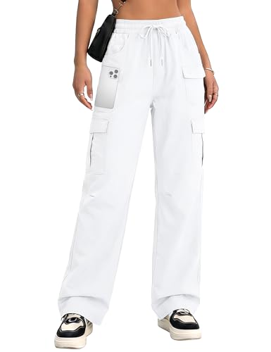 Image of Women's Cargo Pants 28 inch /30 inch Lightweight Quick Dry Casual Travel Pant Streetwear for Work Hiking Outdoor with 8 Pockets