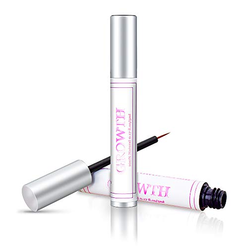 Eyelash Growth Serum - Lash Enhancer Growth Serum Booster Eyebrow Growth Serum,100% Natural and Organic,Rich in Vitamin E,for Longer Fuller Eyelashes Eyebrow (5ml）