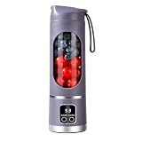 Mini Liquidificador Portátil Recarregável USB com Display Digital – Mixer de Frutas e Shake – Bateria Longa Duração, Compacto e Potente