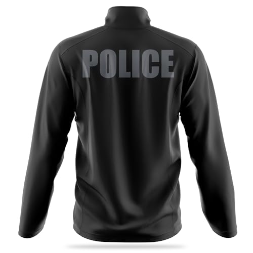 Police Soft Shell Jacket - USA Patriotic Apparel - Poly & Spandex Blend for Odor Free & Moisture-Wicking Comfort2